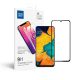 Samsung Galaxy A50 / A30s üvegfólia, tempered glass, előlapi, 5D, edzett, hajlított, fekete kerettel, BlueStar