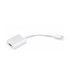 Adapter, átalakító, OTG, HDMI -> Type-C, ezüst