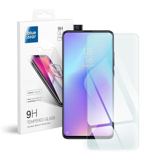 Xiaomi Mi 9T Pro fólia, előlapi üvegfólia, edzett, 9H, 0.3mm, Bluestar