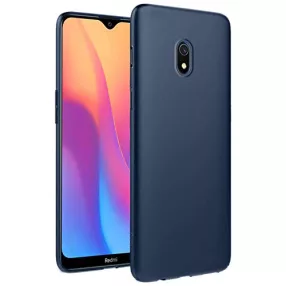   Xiaomi Redmi 8A szilikon tok, hátlaptok, telefon tok, matt, sötétkék, Soft