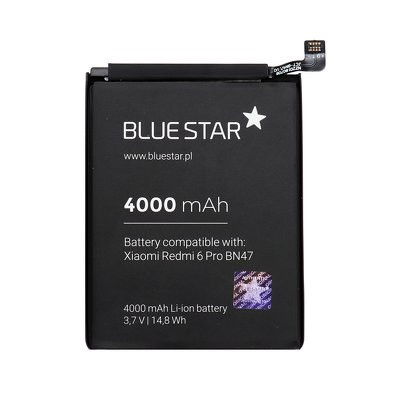 BlueStar Xiaomi Redmi 6 Pro / Mi A2 Lite BN47 utángyártott akkumulátor 4000mAh
