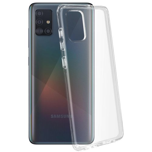 Samsung Galaxy A51 szilikon tok, hátlaptok, telefon tok, vastag, átlátszó, 2mm