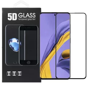   Samsung Galaxy S10 Lite üvegfólia, tempered glass, előlapi, 5D, edzett, hajlított, fekete kerettel
