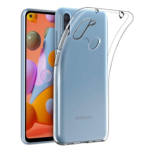 Samsung Galaxy A11 szilikon tok, hátlaptok, telefon tok, vékony, átlátszó, 0.5mm