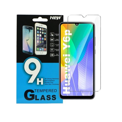 Huawei Y6P üvegfólia, tempered glass, előlapi, edzett