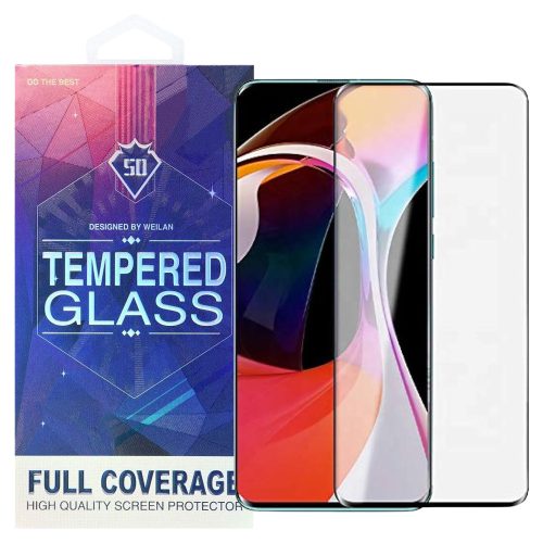 Xiaomi Mi 10 Pro 5G üvegfólia, tempered glass, előlapi, 5D, edzett, hajlított, fekete kerettel