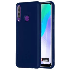   Huawei Y6P szilikon tok, hátlaptok, telefon tok, matt, sötétkék, Soft