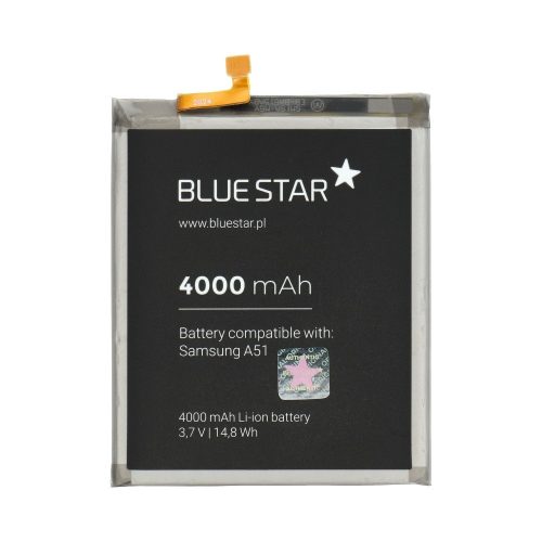 Samsung Galaxy A51 akkumulátor, EB-BA515ABY kompatibilis, SM-A515F/DS, 4000mAh, Bluestar
