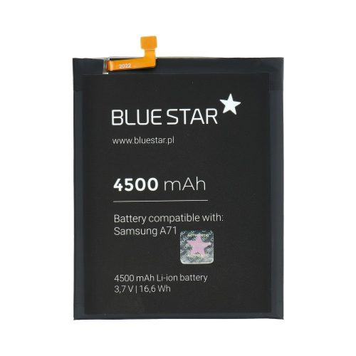 Samsung Galaxy A71 akkumulátor, EB-BA715ABY kompatibilis, 4500mAh, Bluestar