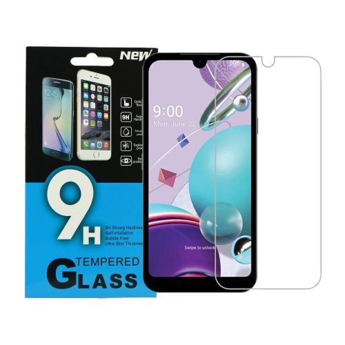 LG K31 üvegfólia, tempered glass, előlapi, edzett