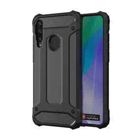   Huawei Y6P hátlap tok, telefon tok, ütésálló, fekete, Armor
