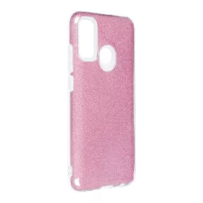   Huawei P Smart 2020 szilikon tok, hátlaptok, telefon tok, csillámos, pink, Shining Case
