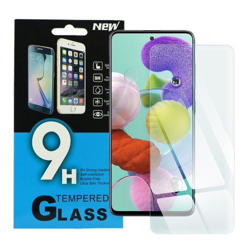 Samsung Galaxy M51 / A71 üvegfólia, tempered glass, előlapi, edzett
