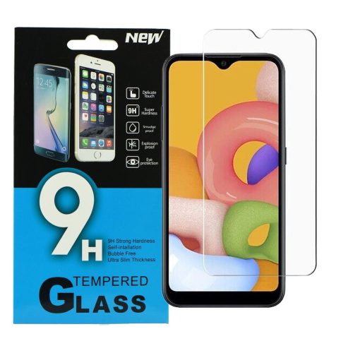 Samsung Galaxy M01 / A01 üvegfólia, tempered glass, előlapi, edzett