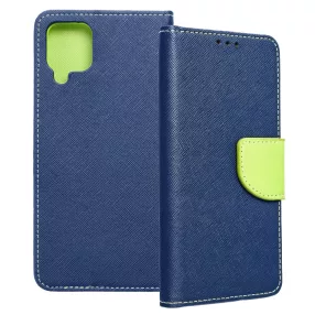   Samsung Galaxy A42 5G könyvtok, fliptok, telefon tok, bankkártyatartós, mágneszáras, sötétkék-zöld, Fancy