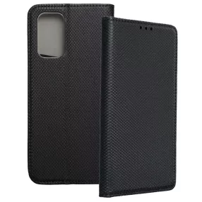   Samsung Galaxy M51 könyvtok, fliptok, telefon tok, bankkártyatartós, mágneszáras, fekete, Smart Case book