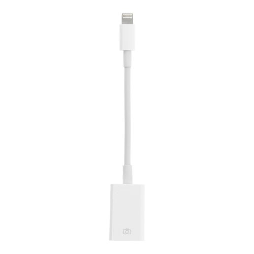 Adapter, átalakító, USB -> iPhone 8pin, lightning, fehér, JH-0514