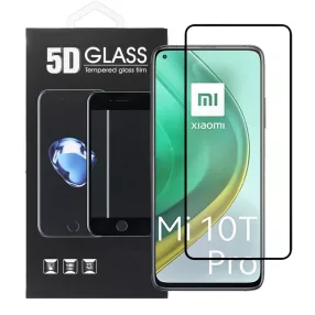   Xiaomi Redmi K30s / Mi 10T 5G / Mi 10T Pro 5G üvegfólia, tempered glass, előlapi, 5D, edzett, hajlított, fekete kerettel