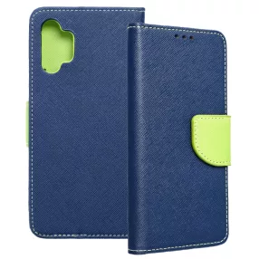   Samsung Galaxy A32 5G / M32 5G könyvtok, fliptok, telefon tok, bankkártyatartós, mágneszáras, sötétkék-zöld, Fancy