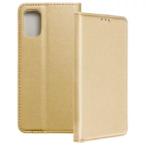   Xiaomi Redmi 9T / Poco M3 könyvtok, fliptok, telefon tok, bankkártyatartós, mágneszáras, arany, Smart Case book