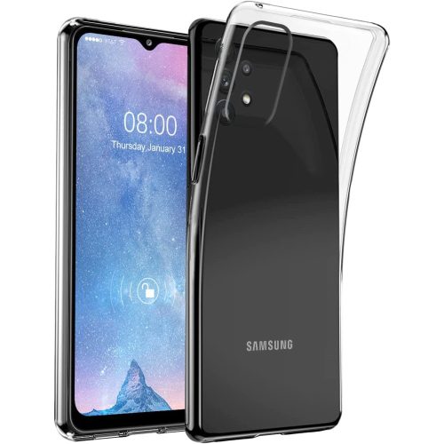 Samsung Galaxy A32 5G / M32 5G szilikon tok, hátlaptok, telefon tok, vastag, átlátszó, 2mm