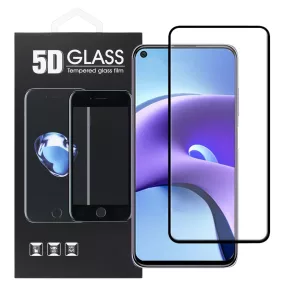   Xiaomi Redmi Note 9T 5G üvegfólia, tempered glass, előlapi, 5D, edzett, hajlított, fekete kerettel