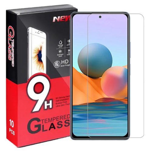 Xiaomi Redmi Note 10 Pro / Poco X3 / X3 NFC / X3 Pro üvegfólia, tempered glass, előlapi, edzett, 10db/csomag