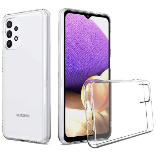 Samsung Galaxy A32 4G szilikon tok, hátlaptok, telefon tok, vastag, átlátszó, 2mm