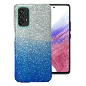   Samsung Galaxy A52 4G/5G / A52s 5G szilikon tok, hátlaptok, telefon tok, csillámos, kék-ezüst, Shining Case