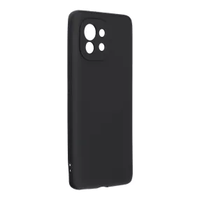   Xiaomi Mi 11 5G szilikon tok, hátlaptok, telefon tok, velúr belsővel, matt, fekete, Silicone