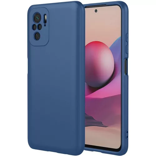 Xiaomi Redmi Note 10 / Note 10S szilikon tok, hátlaptok, telefon tok, matt, sötétkék, Soft