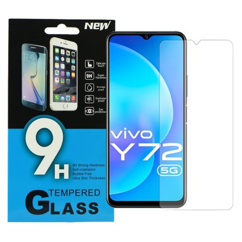Vivo Y72 5G üvegfólia, tempered glass, előlapi, edzett