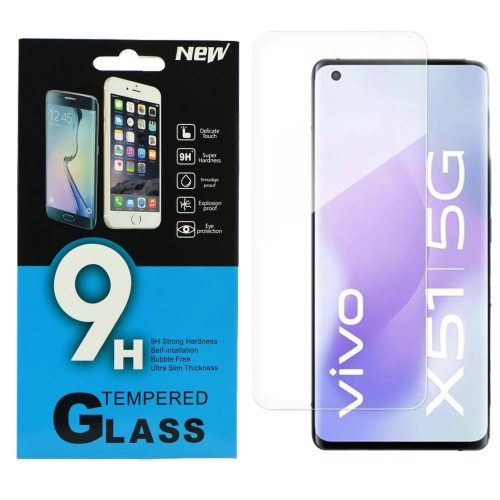 Vivo X51 5G üvegfólia, tempered glass, előlapi, edzett