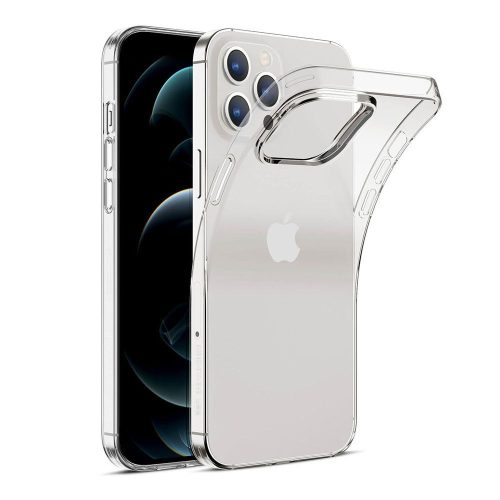 iPhone 13 Pro szilikon tok, hátlaptok, telefon tok, ultravékony, átlátszó, 0.3mm