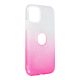 iPhone 13 Mini szilikon tok, hátlaptok, telefon tok, csillámos, pink-ezüst