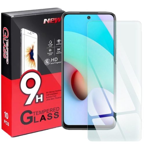 Xiaomi Redmi 10 / Redmi 10 2022 üvegfólia, tempered glass, előlapi, edzett, 10db/csomag