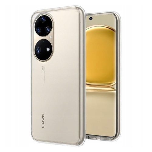 Huawei P50 Pro szilikon tok, hátlaptok, telefon tok, vékony, átlátszó, 0.5mm