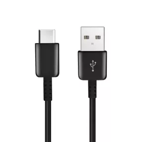   USB-C (Type-C) adatkábel, töltőkábel, USB-USB-C, fekete, 2A 1m, HD21