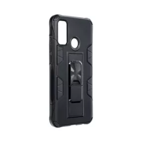   Samsung Galaxy S22 Plus 5G (S22+ 5G) hátlap tok, telefon tok, kitámasztható, mágneses, ütésálló, fekete, Forcell Defender