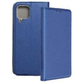   Samsung Galaxy M22 könyvtok, fliptok, telefon tok, bankkártyatartós, mágneszáras, sötétkék, Smart Case book