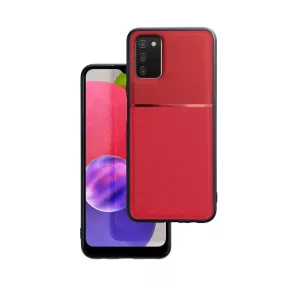   Samsung Galaxy A03s hátlap tok, telefon tok, stílusos, prémium, piros, Noble Case