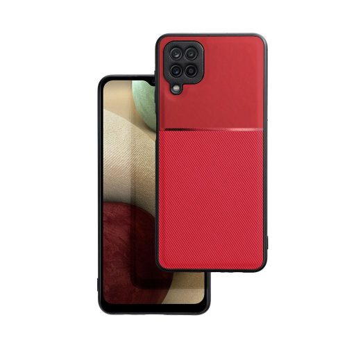 Samsung Galaxy A12 / A12 Nacho / M12 hátlap tok, piros, Forcell Noble