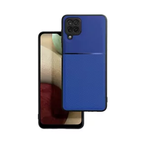   Samsung Galaxy A12 / A12 Nacho / M12 hátlap tok, telefon tok, stílusos, prémium, kék, Noble Case