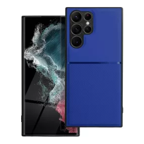   Samsung Galaxy S22 Ultra 5G hátlap tok, telefon tok, stílusos, prémium, kék, Noble Case