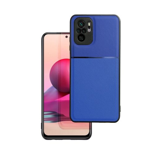 Xiaomi Redmi Note 10 Pro hátlap tok, telefon tok, stílusos, prémium, kék, Noble Case