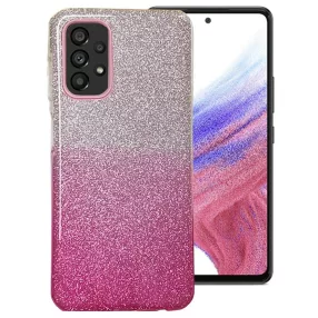   Samsung Galaxy A53 5G szilikon tok, hátlaptok, telefon tok, csillámos, pink-ezüst, Shining Case
