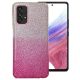 Samsung Galaxy A53 5G szilikon tok, hátlaptok, telefon tok, csillámos, pink-ezüst, Shining Case