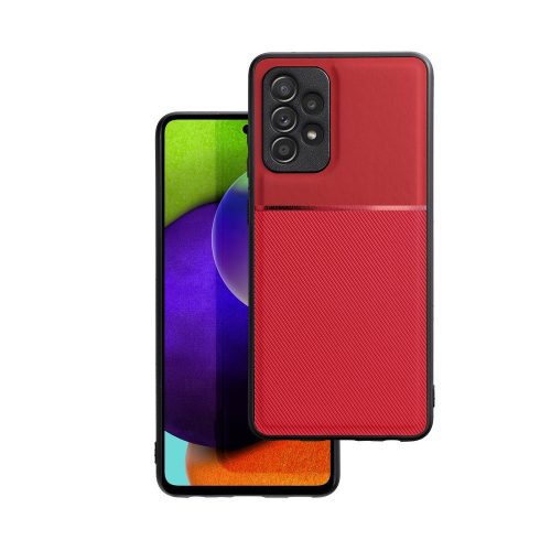 Samsung Galaxy A33 5G hátlap tok, telefon tok, stílusos, prémium, piros, Noble Case