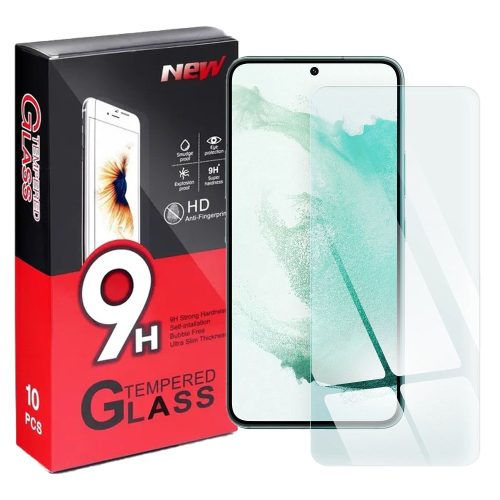 Samsung Galaxy S22 Plus 5G (S22+) / S23 Plus 5G (S23+) üvegfólia, tempered glass, előlapi, edzett, 10db/csomag