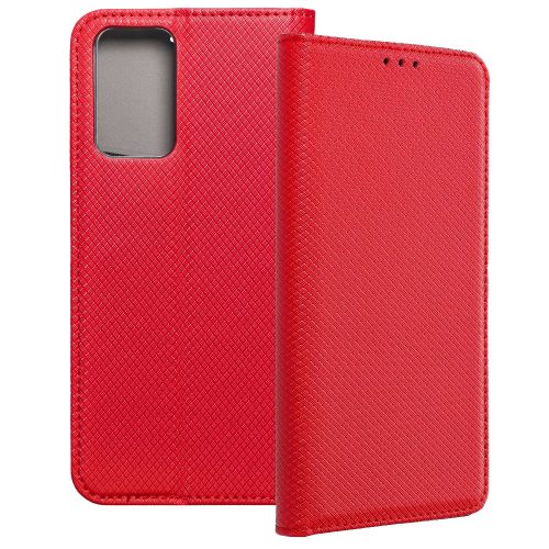 Xiaomi Redmi Note 11 Pro Plus 5G (Note 11 Pro+ 5G) telefon tok, könyvtok, oldalra nyíló tok, mágnesesen záródó, piros, Smart Case book